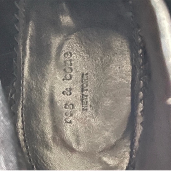 Rag & Bone Harrow Harness Strap Leather Heel Ankle Bootie Continuous Black 38.5 - Picture 11 of 14